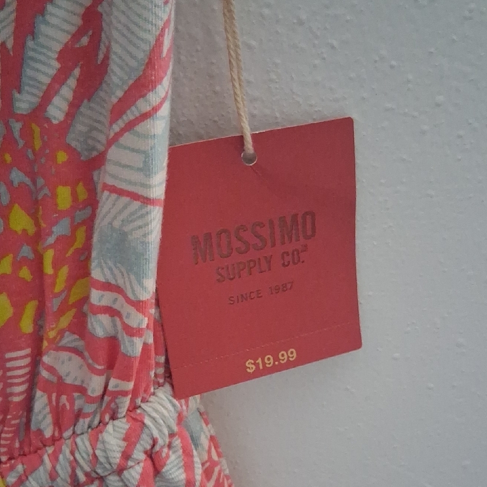 Mossimo Supply Co. Pink and Yellow Strapless Dress - Picture 2 of 2